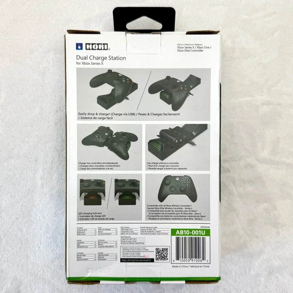 HORI XBOX One/Series X Dual Charge Station for Wireless Controllers AB10--001U